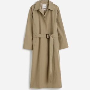 NWT Madewell Single Breasted Khaki Trench Coat